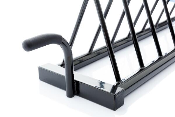 Estante para 8 discos bumper - negro 3/7