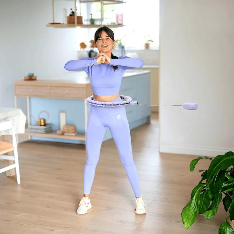 Hula Hoop Magnetic Reglabil cu LCD și Masaj 360° HMS HHM14