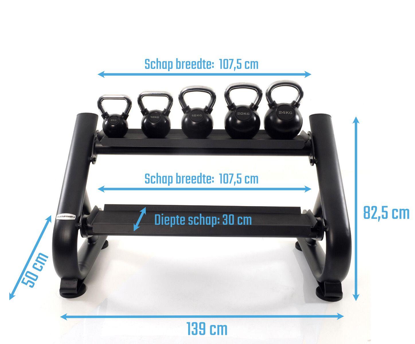 Kettlebell Opbergrek Deluxe - mat zwart 3/4