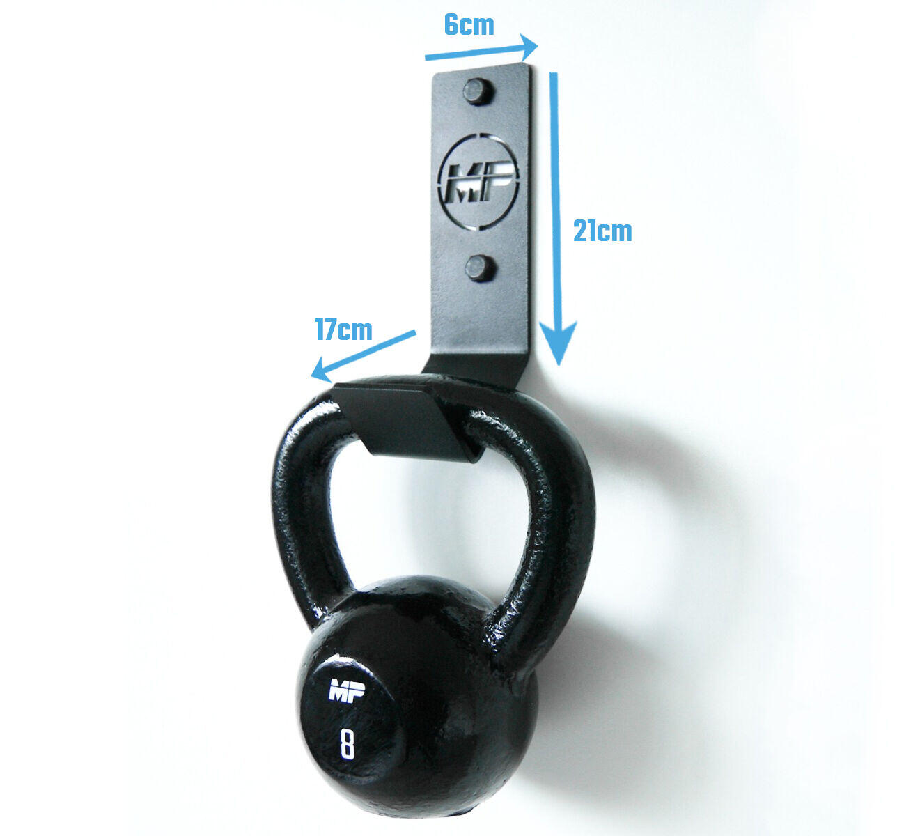 Soporte de pared para Kettlebells - negro 2/4