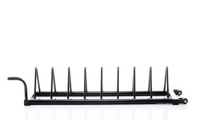 Opbergrek voor 8 bumper plates - zwart