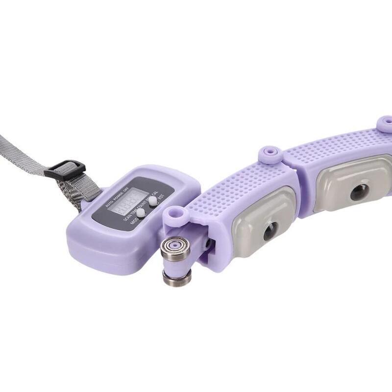Hula Hoop Magnetic Reglabil cu LCD și Masaj 360° HMS HHM14