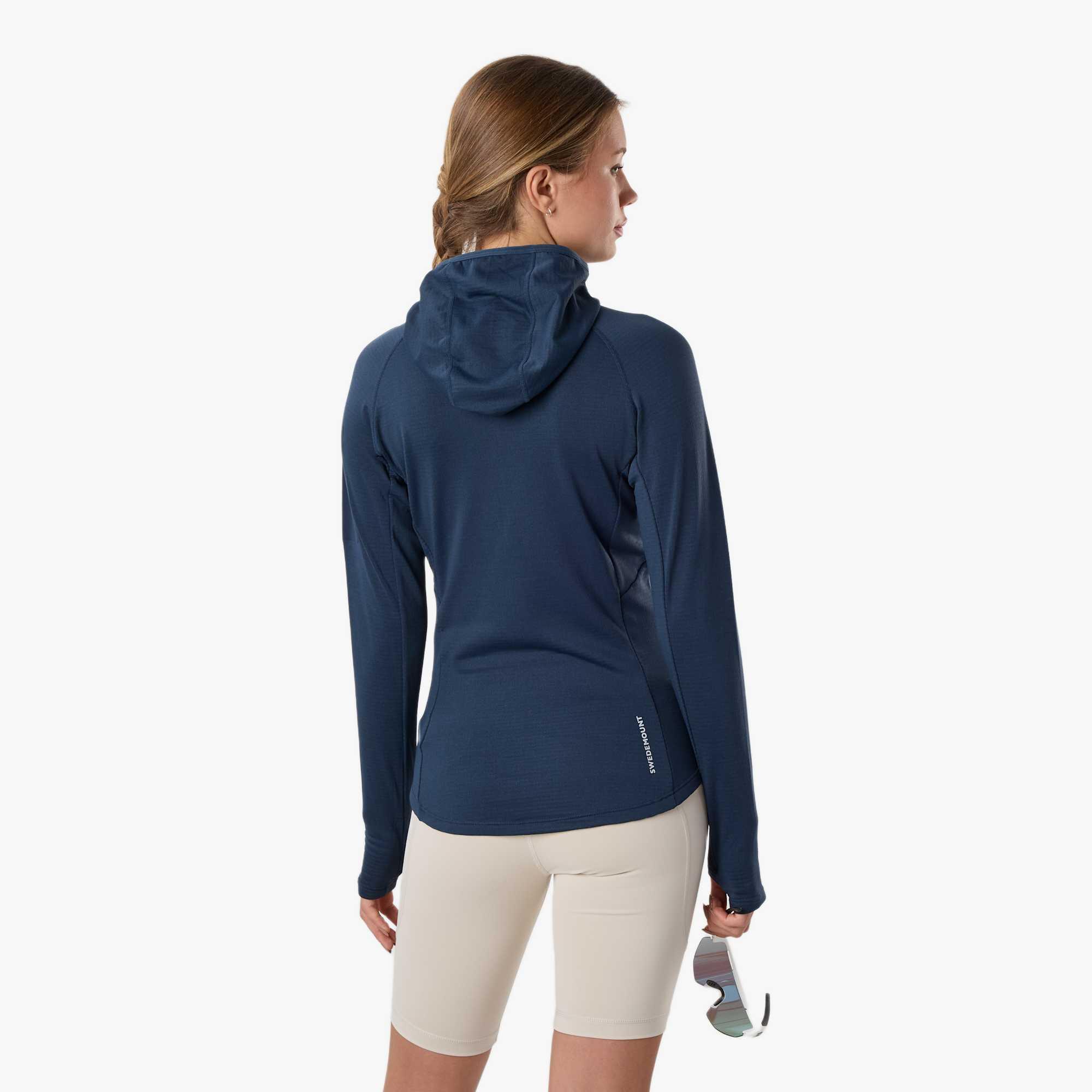 Felpa da allenamento da escursionismo da donna Ultra Light Tech Midlayer Hood 2/8