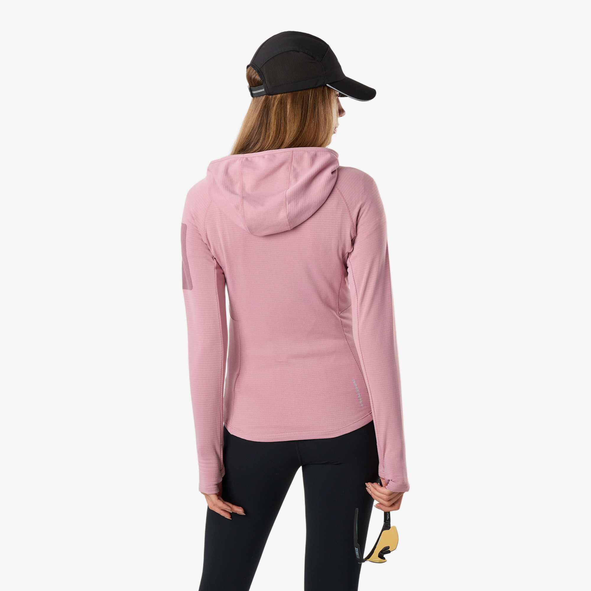 Felpa da allenamento da escursionismo da donna Ultra Light Tech Midlayer Hood 2/8