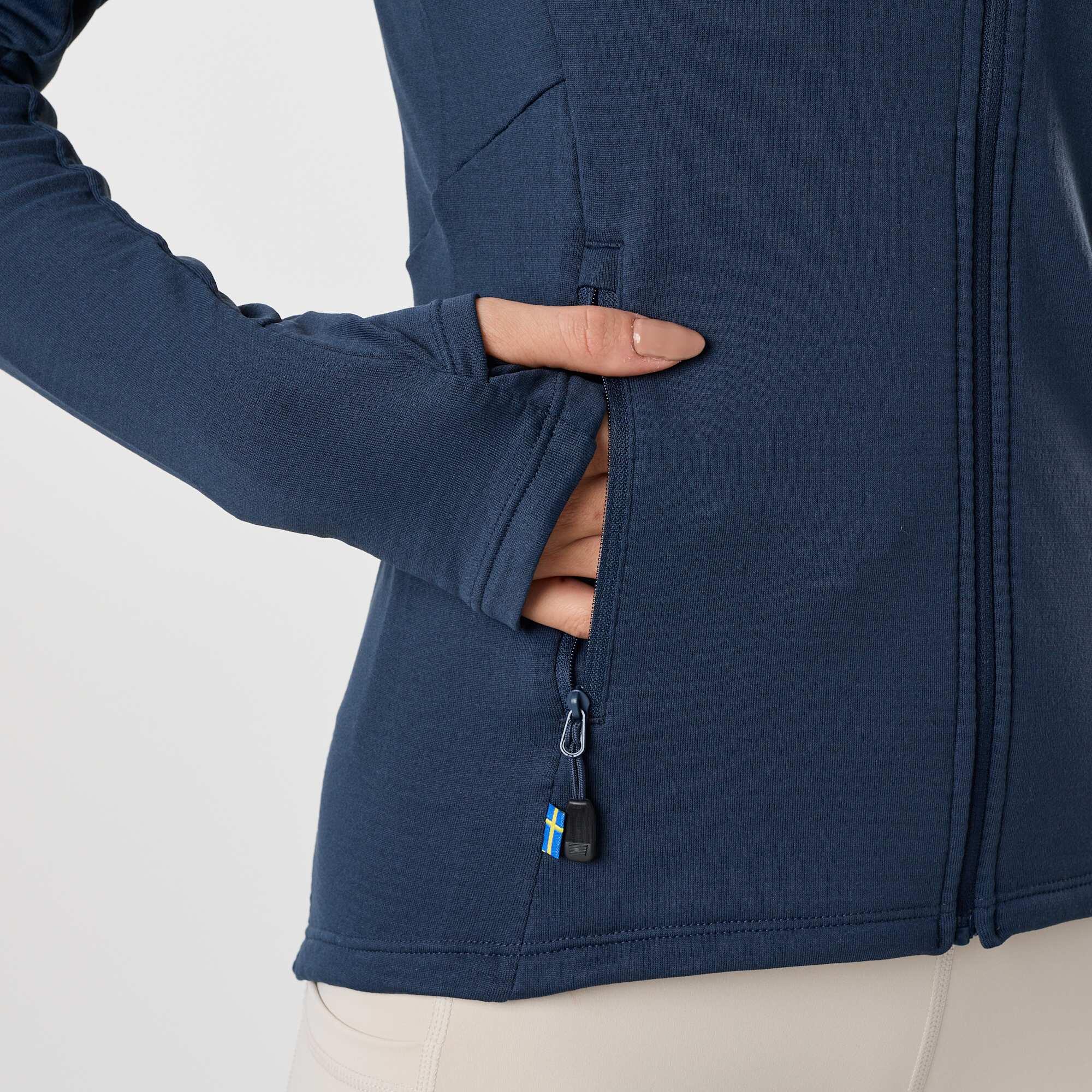 Felpa da allenamento da escursionismo da donna Ultra Light Tech Midlayer Hood 7/8