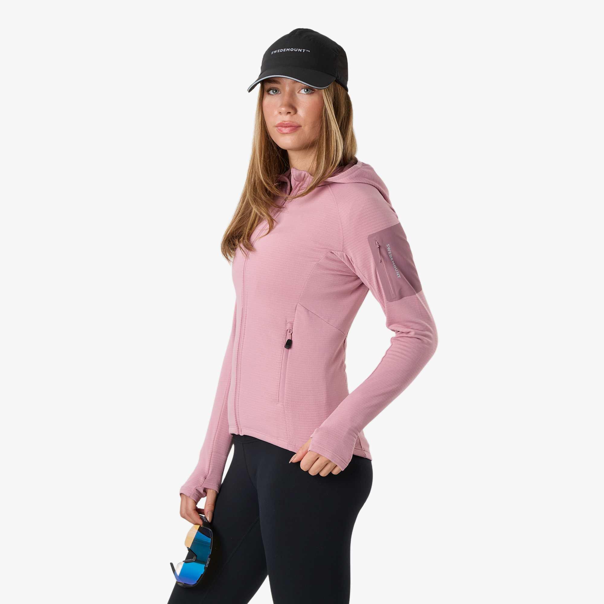 Felpa da allenamento da escursionismo da donna Ultra Light Tech Midlayer Hood 4/8