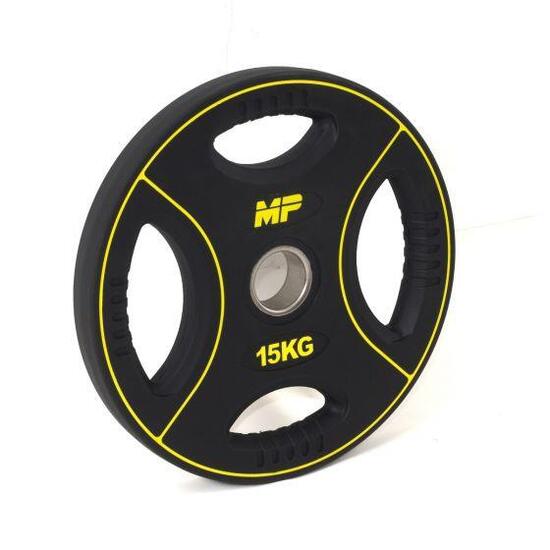 Disco per bilanciere PU 4-Grip - 15 kg