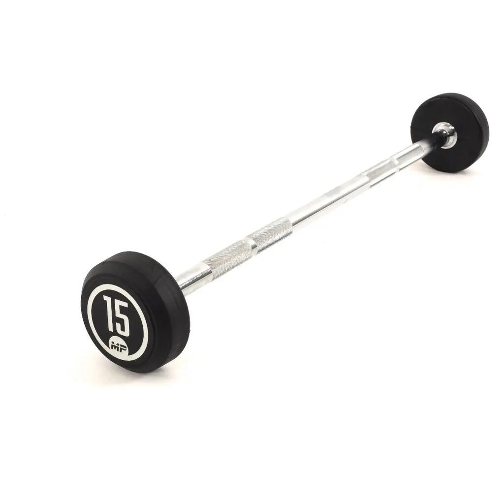 Fixed Rubber Barbell - 15 kg