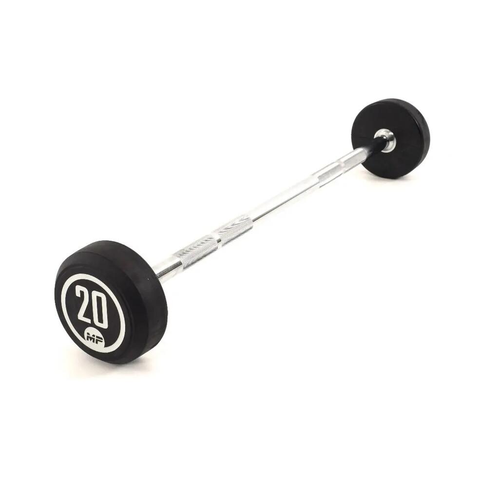 Fixed Rubber Barbell - 20 kg