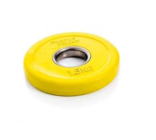 Disco Olímpico Fraccional Bumper - 1,5 kg 1/2