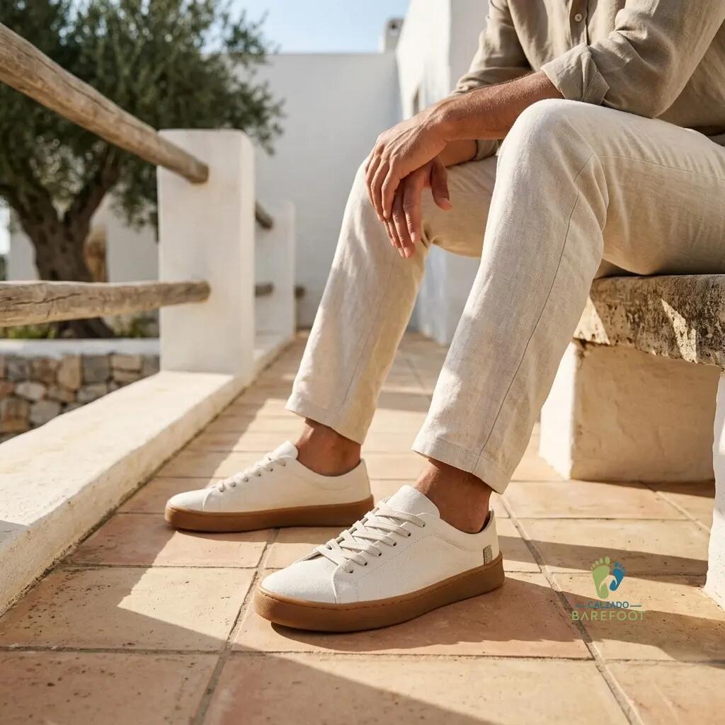 Coqueflex Zapatillas Lona Beige - Talla 40 2/7