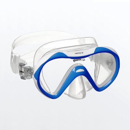 Masque Enfant Snorkeling VENTO Jr. Bleu Blanc Clear