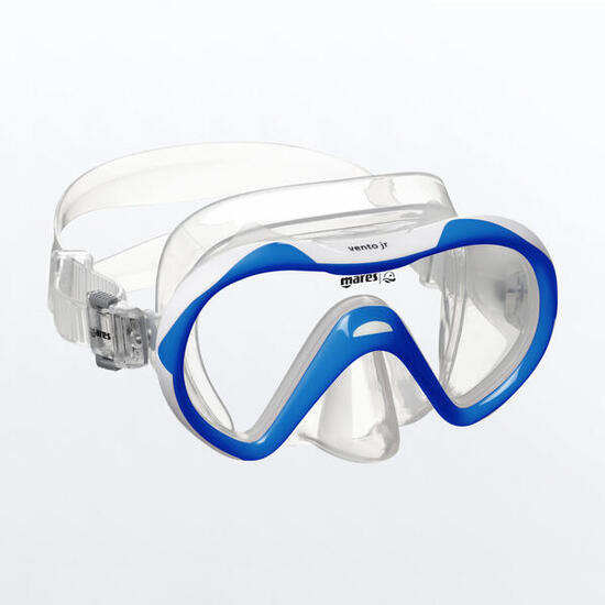 Masque Enfant Snorkeling VENTO Jr. Bleu Blanc Clear