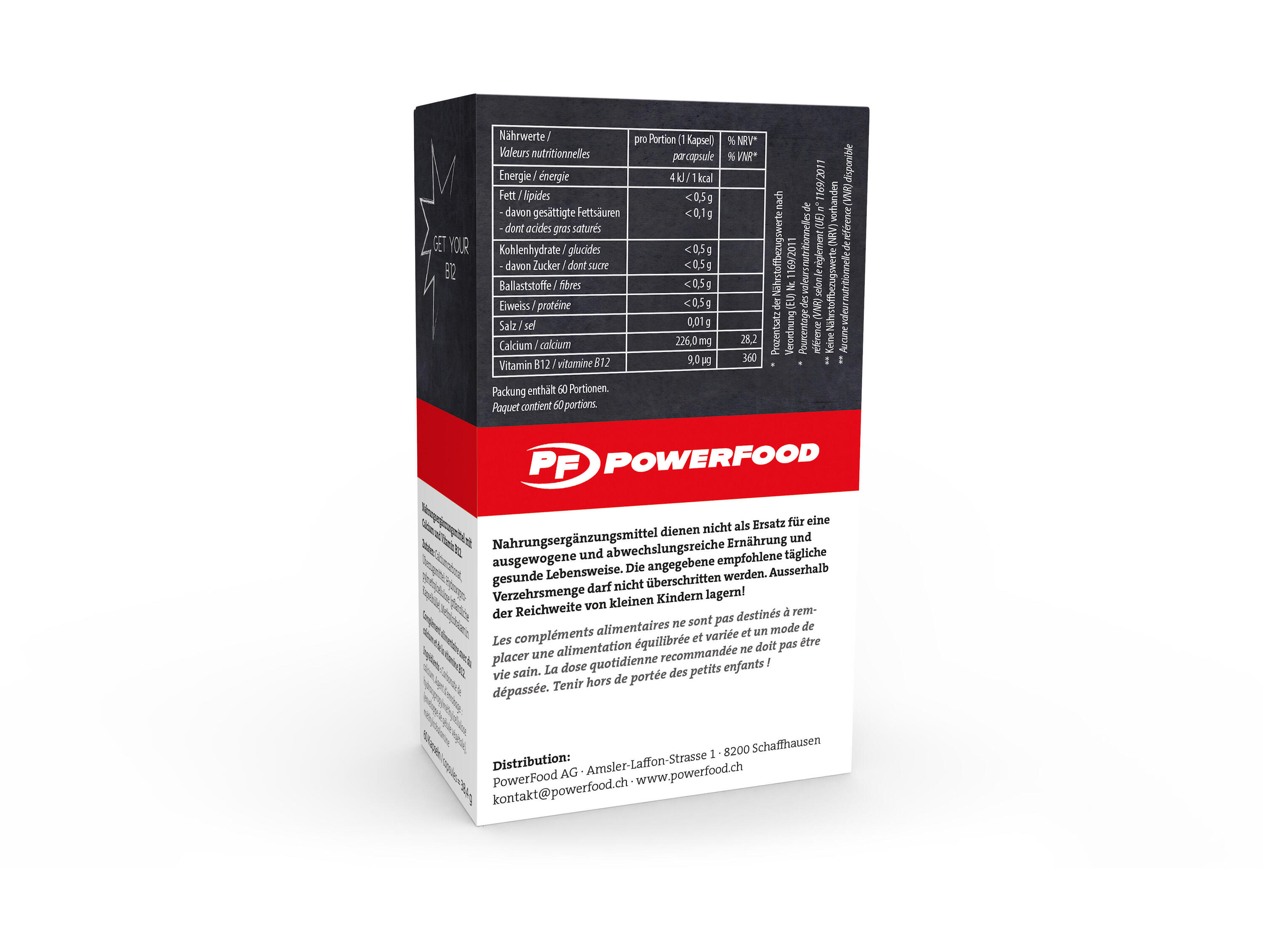 PowerFood Vitamin B12 60 Kapseln Neutral 2/3