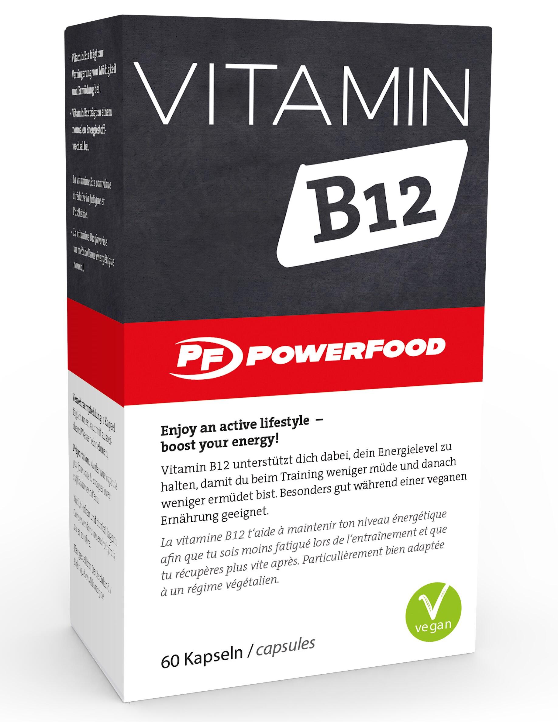 PowerFood Vitamin B12 60 Kapseln Neutral 1/3