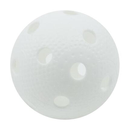 Balle unihockey (lot de 10) plastique blanche 7,5 cm