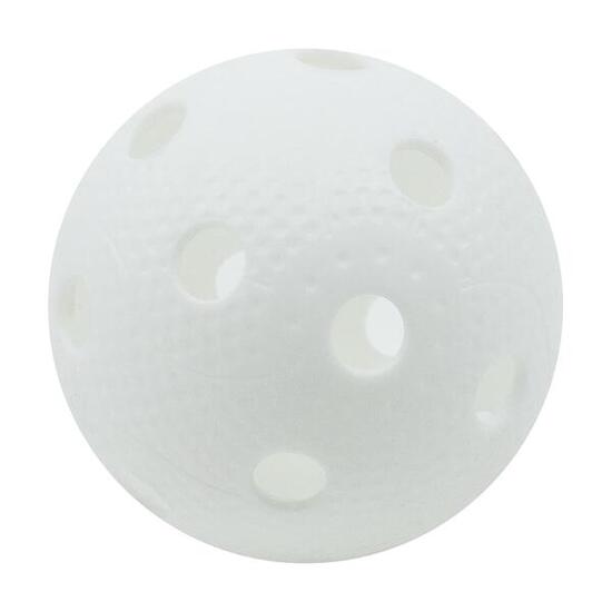 Balle unihockey (lot de 10) plastique blanche 7,5 cm