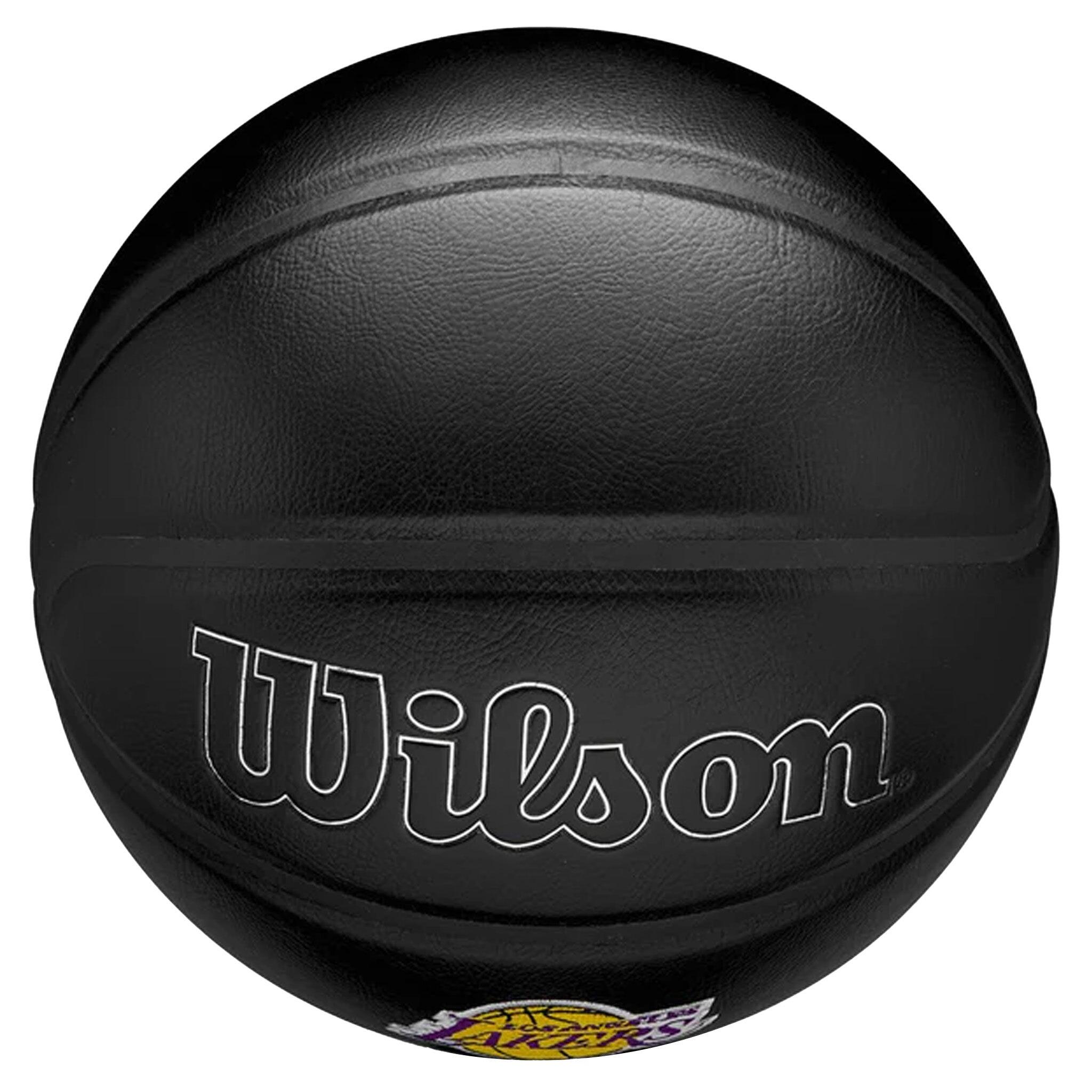 Balón de Baloncesto NBA Team Premiere Diseño Los Ángeles Lakers Negro 2/4