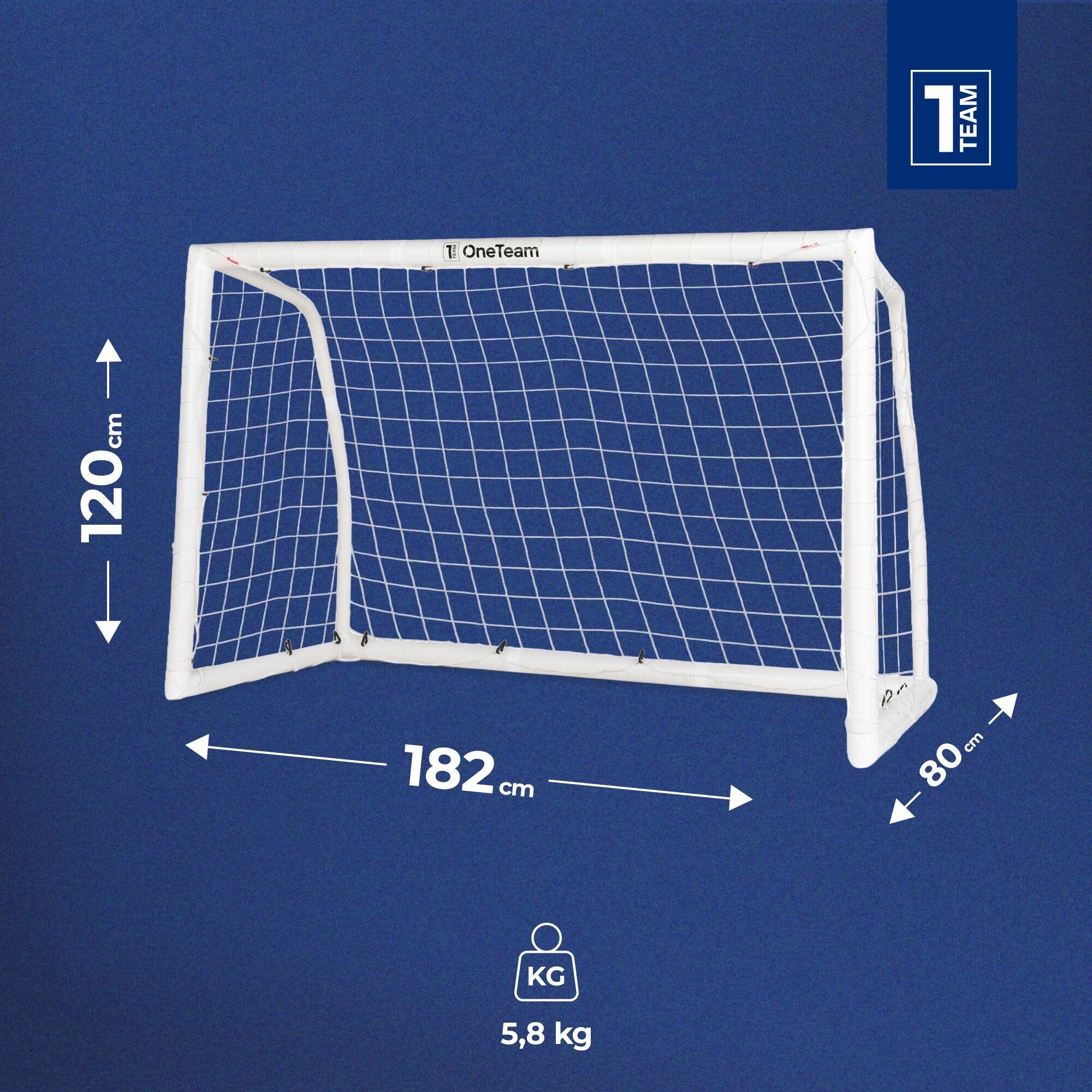 Bramka do piłki nożnej OneTeam PVC 182 x 120 cm 2/7