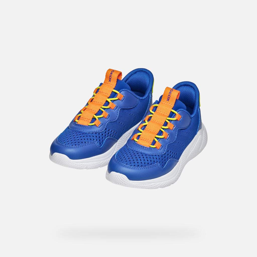 Baskets Garçon SPRINTYE FAST IN BOY Bleu Roi/Orange 3/7