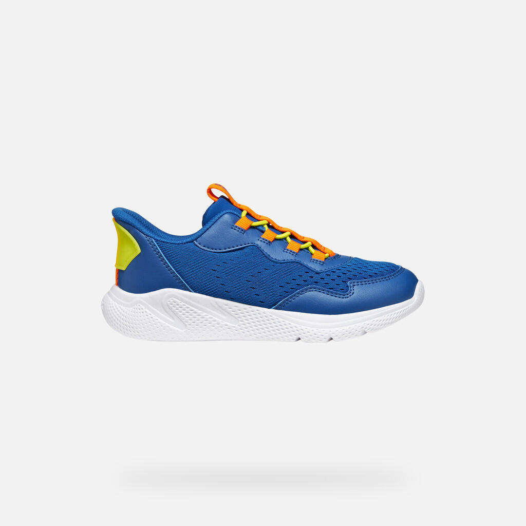 Baskets Garçon SPRINTYE FAST IN BOY Bleu Roi/Orange 2/7