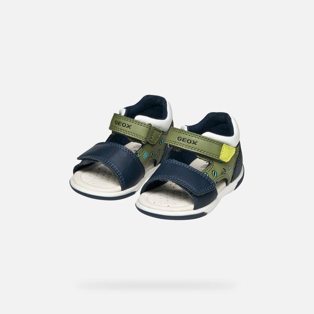 Sandales Bébé Garçon B SANDAL ZAPITO BOY Pistache/Bleu Marine 4/7