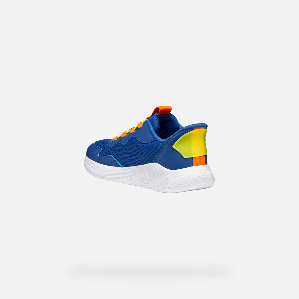 Baskets Garçon SPRINTYE FAST IN BOY Bleu Roi/Orange 5/7