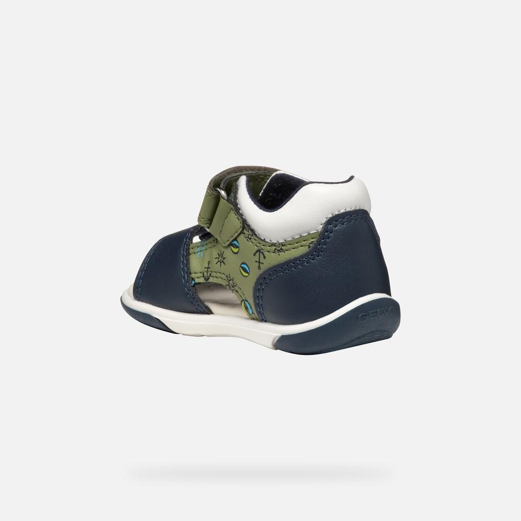 Sandales Bébé Garçon B SANDAL ZAPITO BOY Pistache/Bleu Marine 6/7