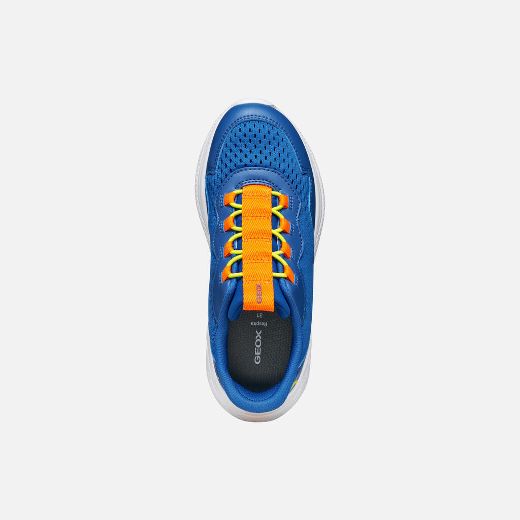 Baskets Garçon SPRINTYE FAST IN BOY Bleu Roi/Orange 7/7