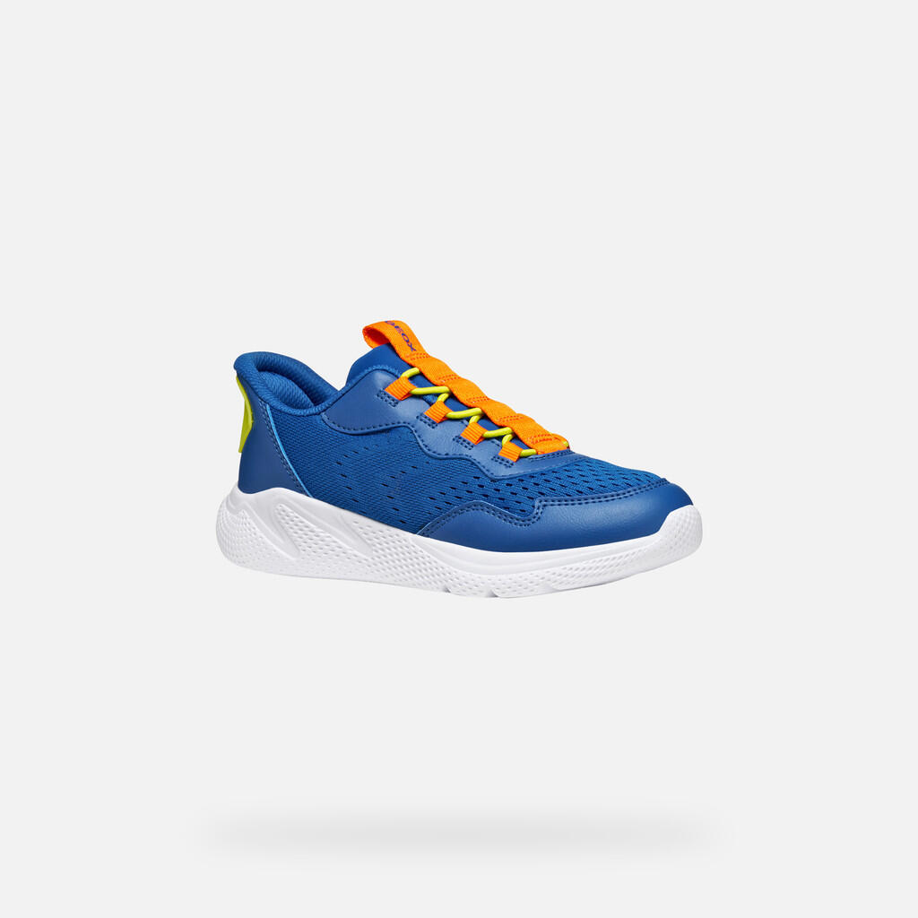 Baskets Garçon SPRINTYE FAST IN BOY Bleu Roi/Orange 4/7