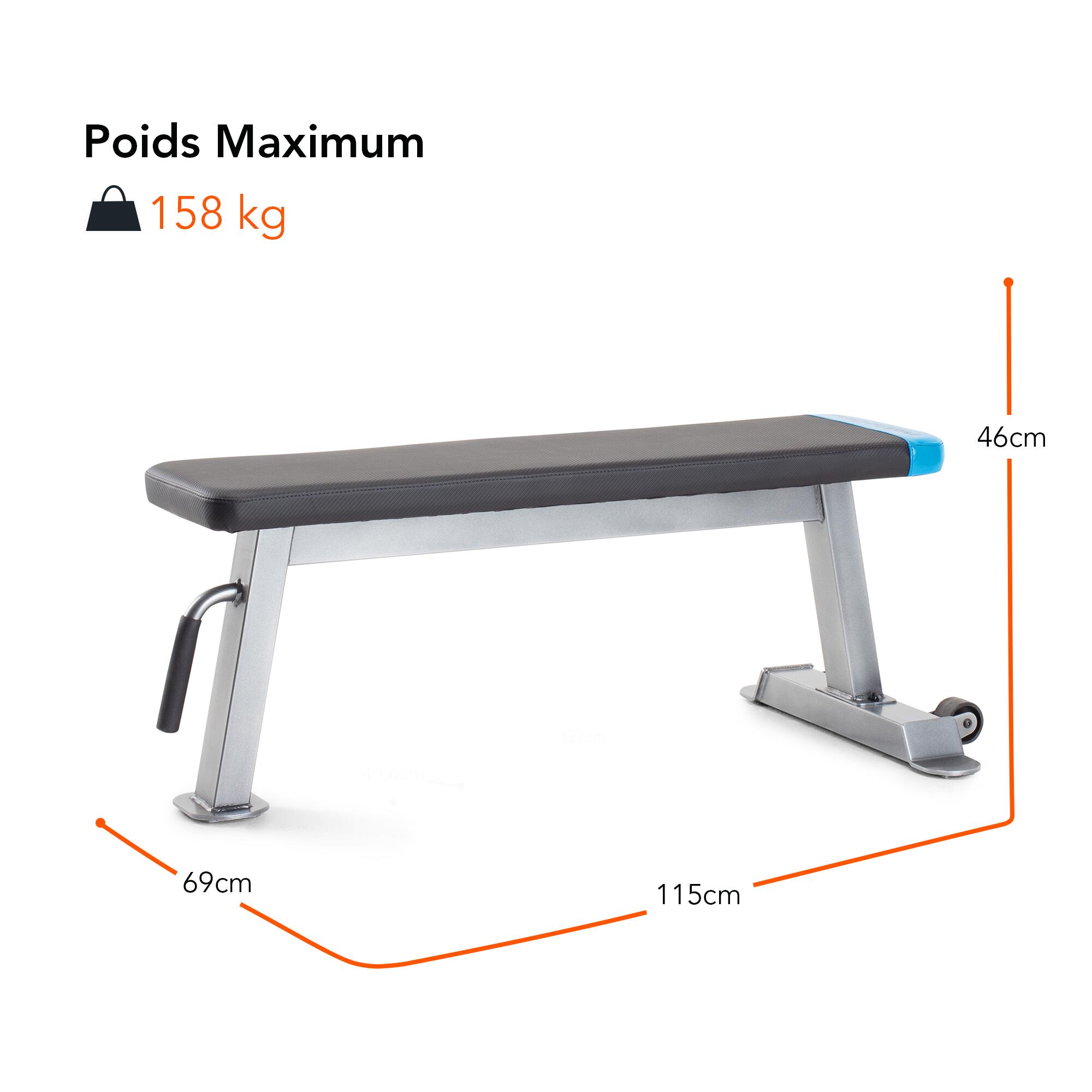 Pack Haltères de 25kg (x2) Réglable + Banc de musculation 7/7