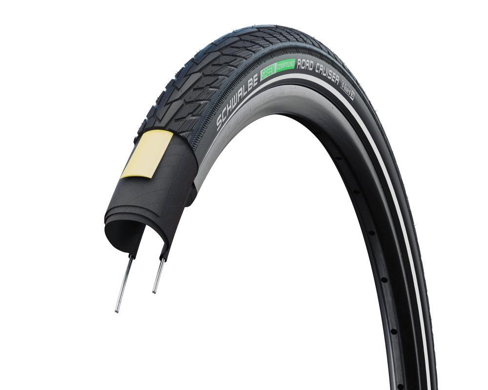 Pneumatico rigido Schwalbe Road Cruiser 28x1,75 K-Guard Green Compound Hs484 Twi 3/3