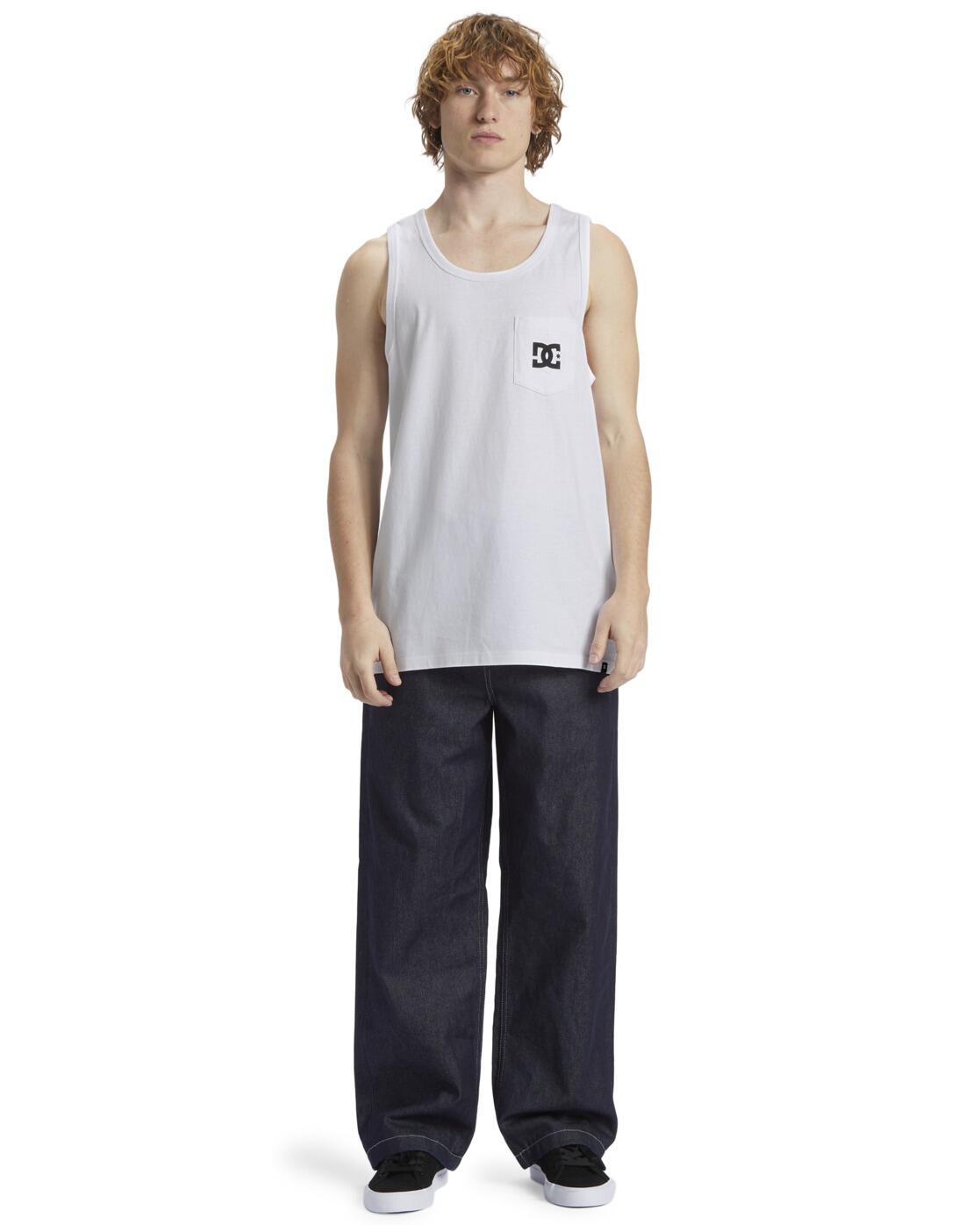 Top met Borstzak DC STAR POCKET Weiss Heren 3/4