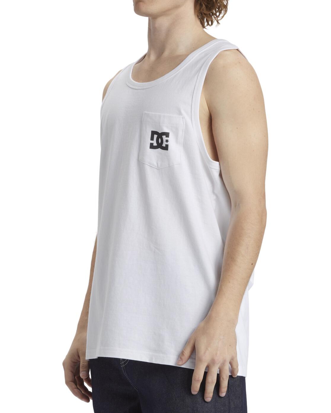Top met Borstzak DC STAR POCKET Weiss Heren 4/4
