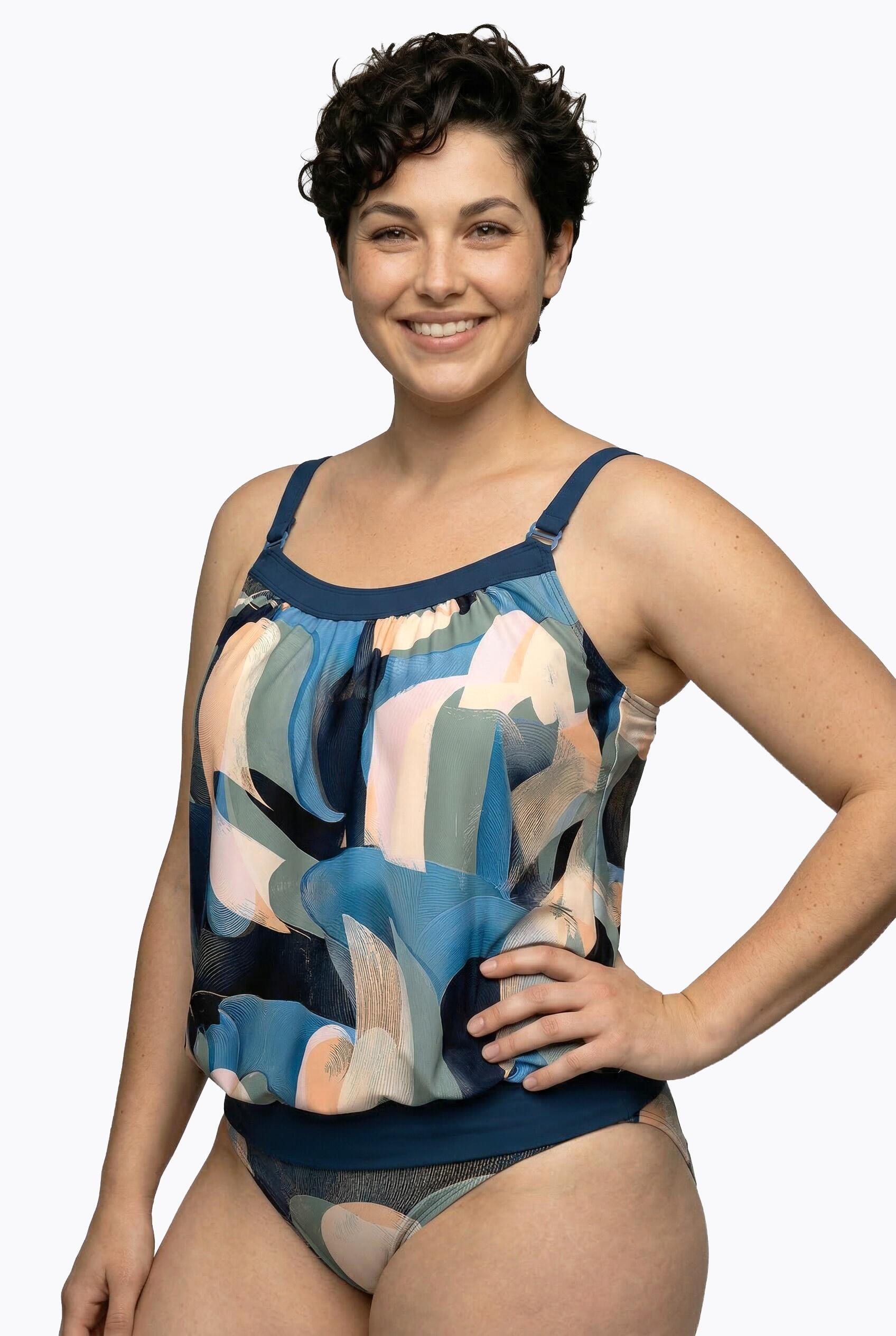 Dames Tankini zachte cups elastische zoom sierring 7/7