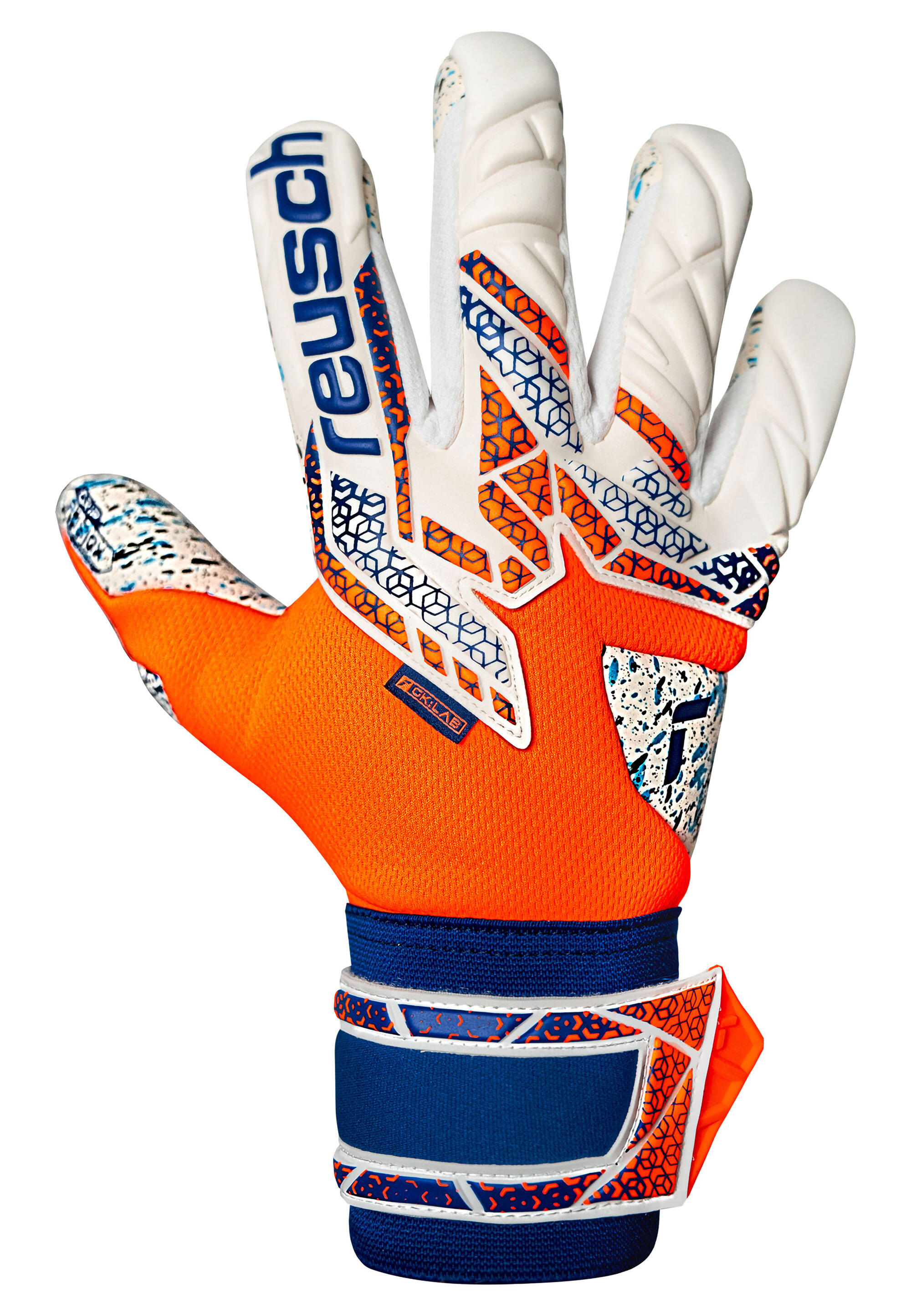 Rękawice bramkarskie Reusch Attrakt Fusion shocking orange/energize blue 2/7