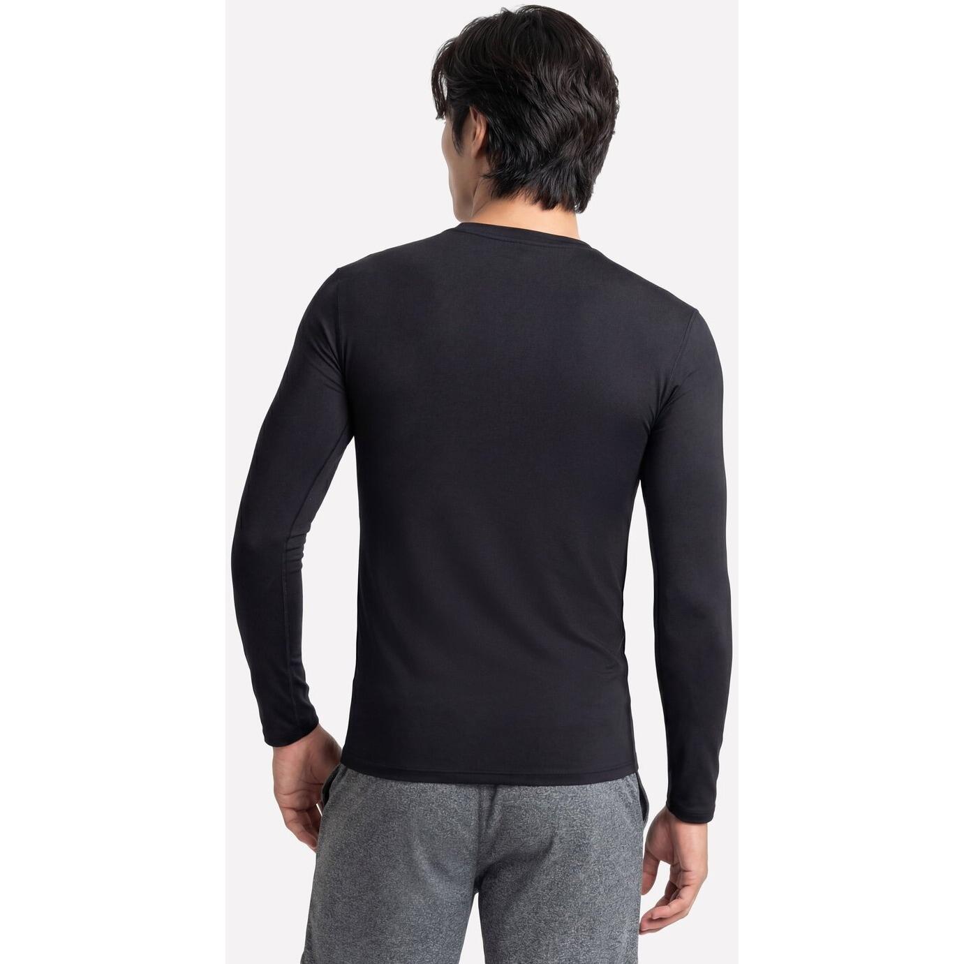 Blouse Skechers GO DRI All Day Long Sleeve Tee, Noir, Hommes 2/4
