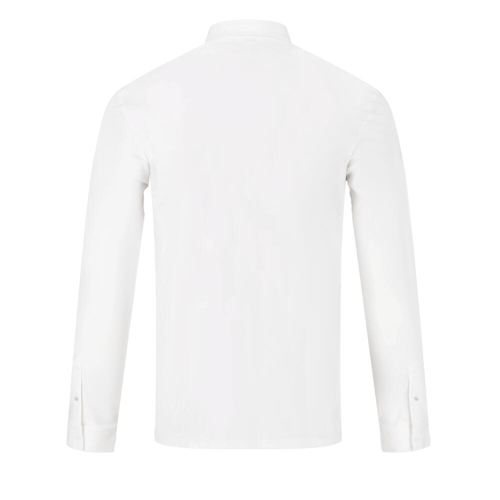 Show shirt men classic long sleeve white size 44 - Größe 3/5