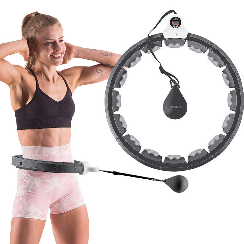 Masážní hula hoop HMS HHW06 se závažím a počítadlem