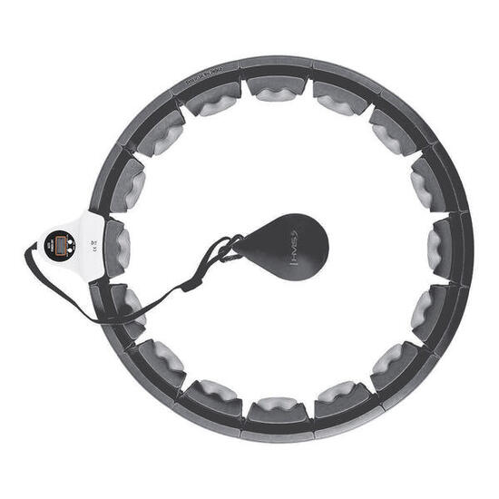 Hula hop regulowane HMS HHW06 z wypustkami i obciążnikiem + licznik