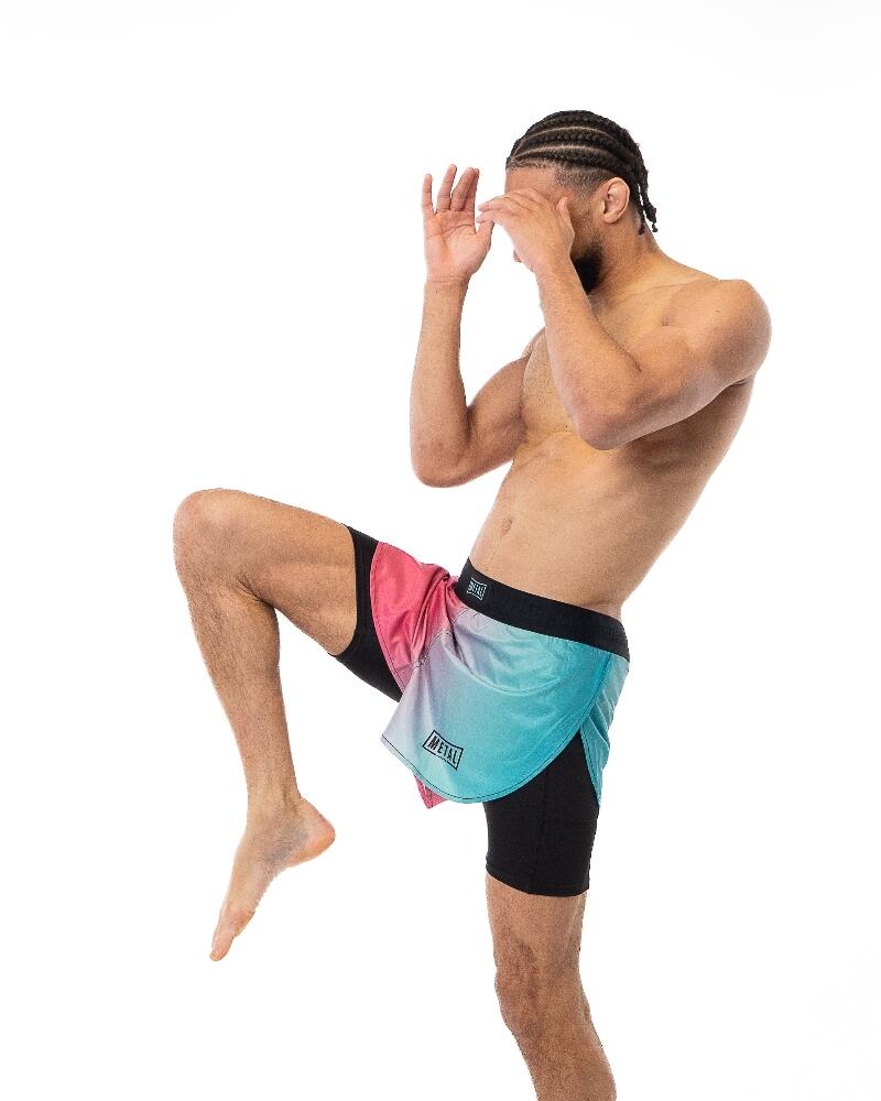 Shorts MMA 2-in-1 Metal Boxe Miami Vibe S 5/6