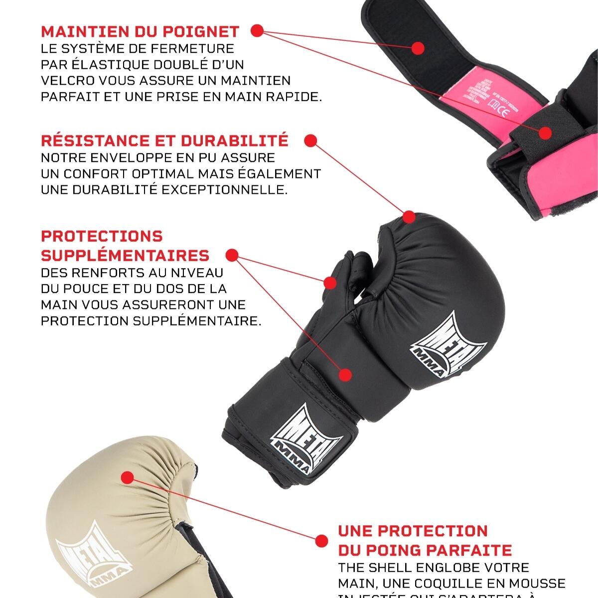 Gants MMA Sparring Metal Boxe The Shell Kaki XXL 4/4