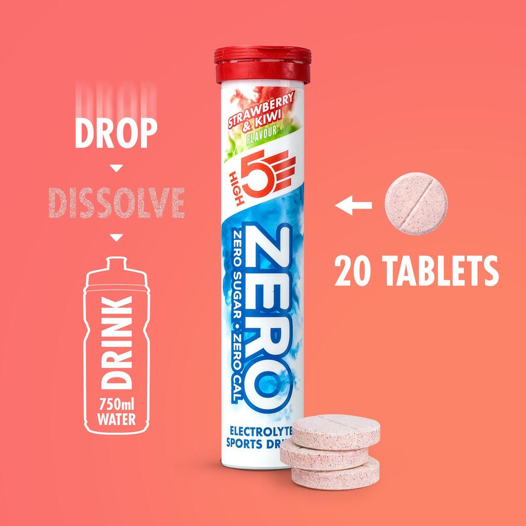 High5 Sports Nutrition Electrolyte Zero 20 Effervescent Tabs strawberry & kiwi