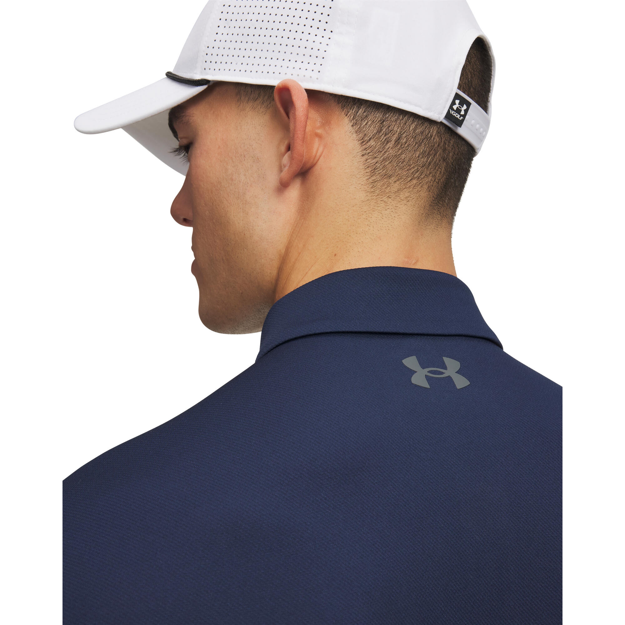 Polo maniche corte Uomo UA MATCHPLAY POLO Blue scuro - Grigio 3/4
