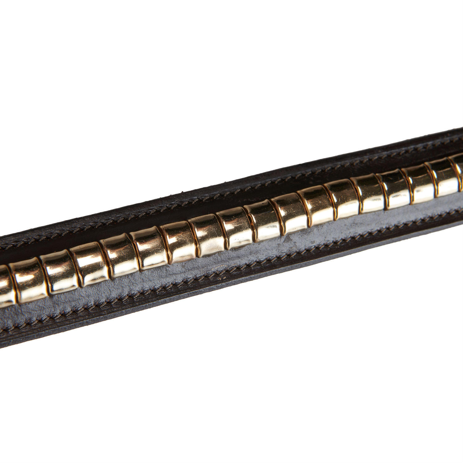 Ceinture d'équitation en cuire avec clincher argenté 3/7