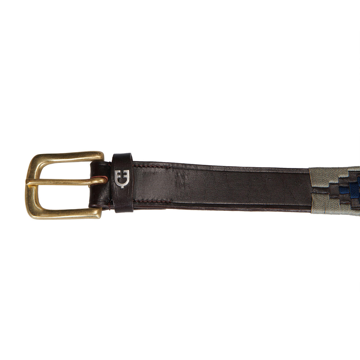 Ceinture d'équitation en cuir avec motif southwest 2/7