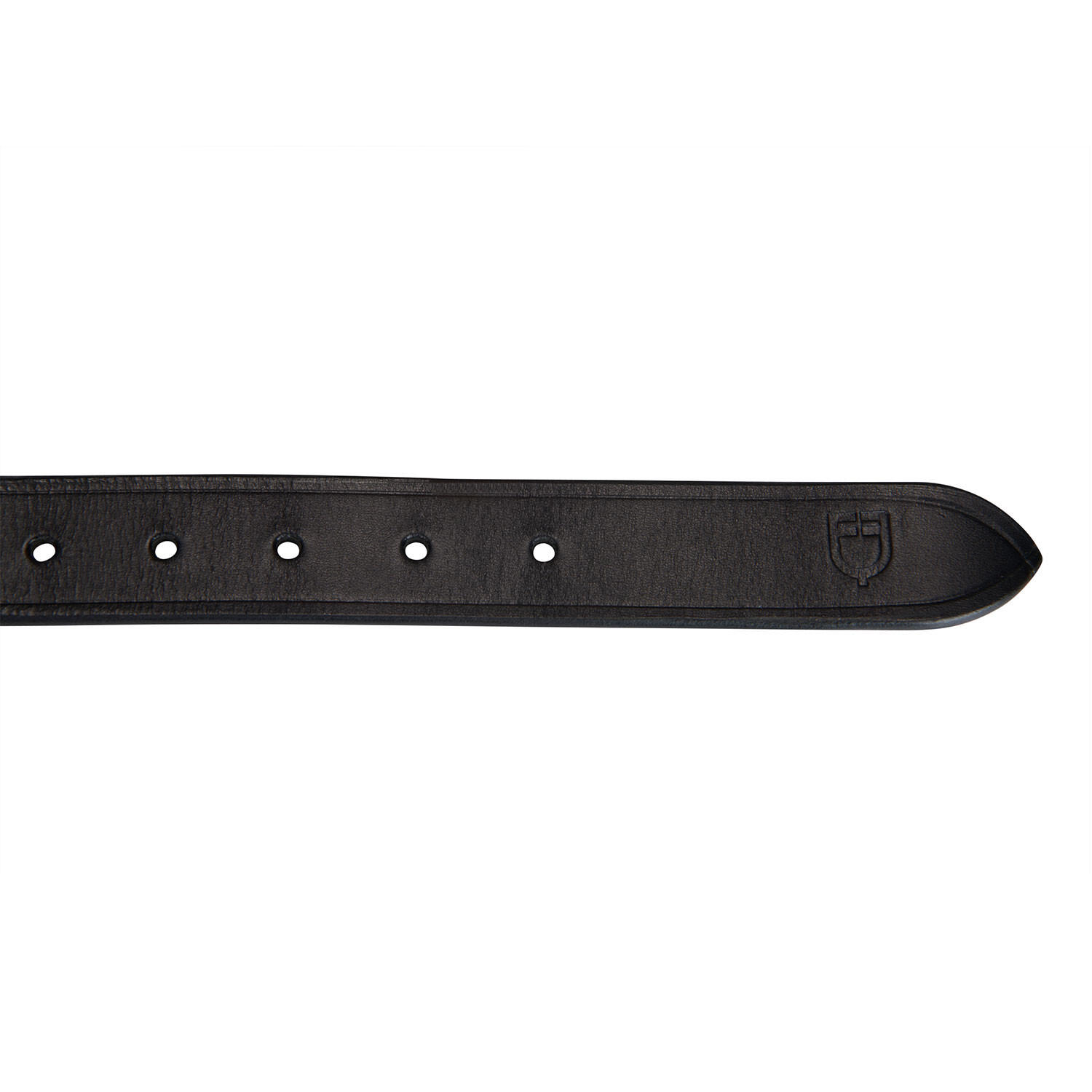 Ceinture d'équitation en cuir avec broderie noire et blanche 5/7
