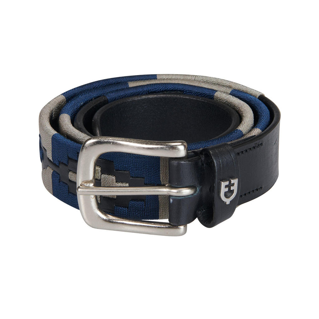 Horse riding leather belt with southwest patterm