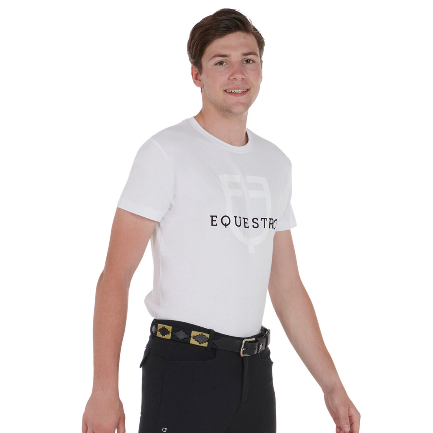 Ceinture d'équitation en cuir avec motif southwest 7/7