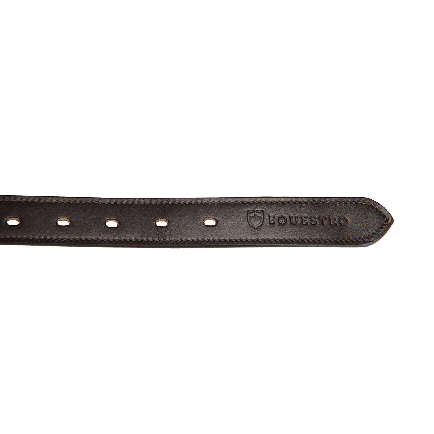 Ceinture d'équitation en cuire avec clincher argenté 4/7